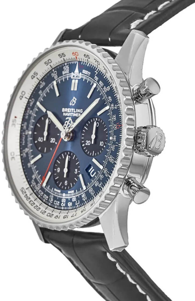 BREITLING Navitimer 1 B01 Chronograph 43 Blue Dial Men'S Watch Ab012121/Ca04-744P 2