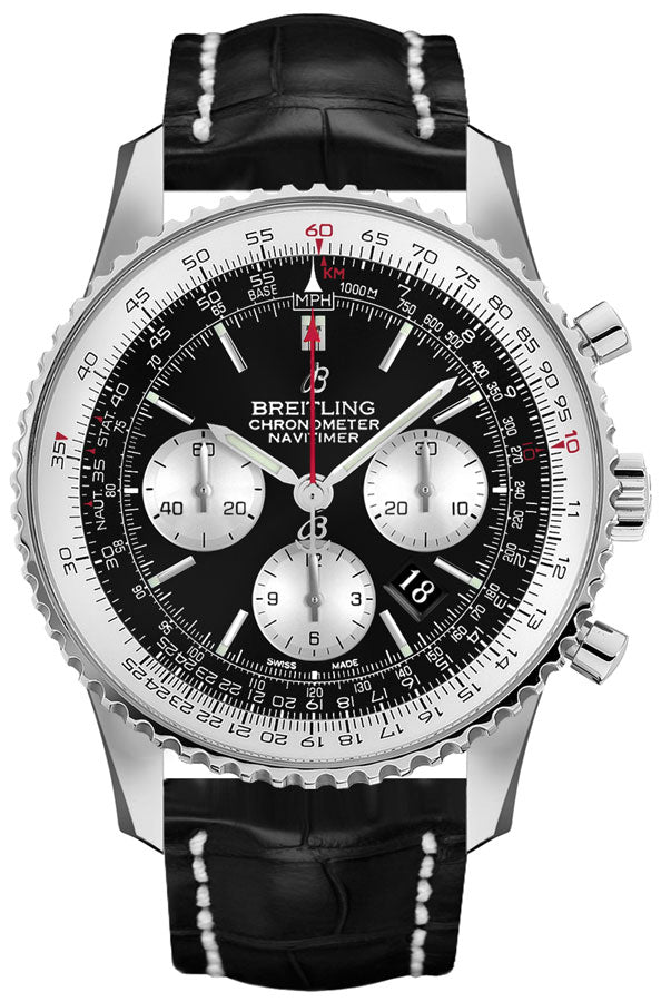 BREITLING Navitimer 1 Chronograph Black Dial Men'S Watch Ab0127211B1P2 1