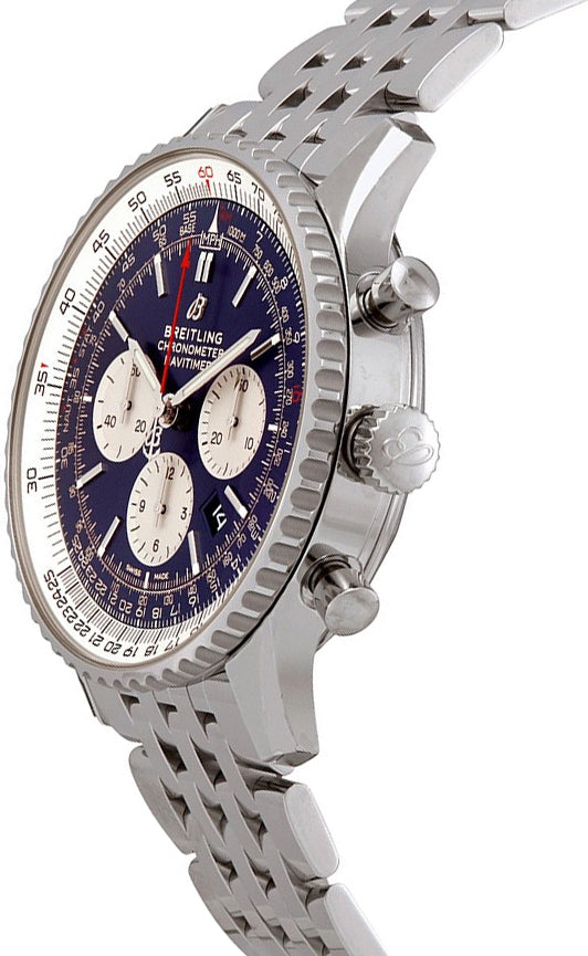 BREITLING Navitimer 1 B01 Chronograph 46 Blue Dial Men'S Watch Ab0127211C1A1 2