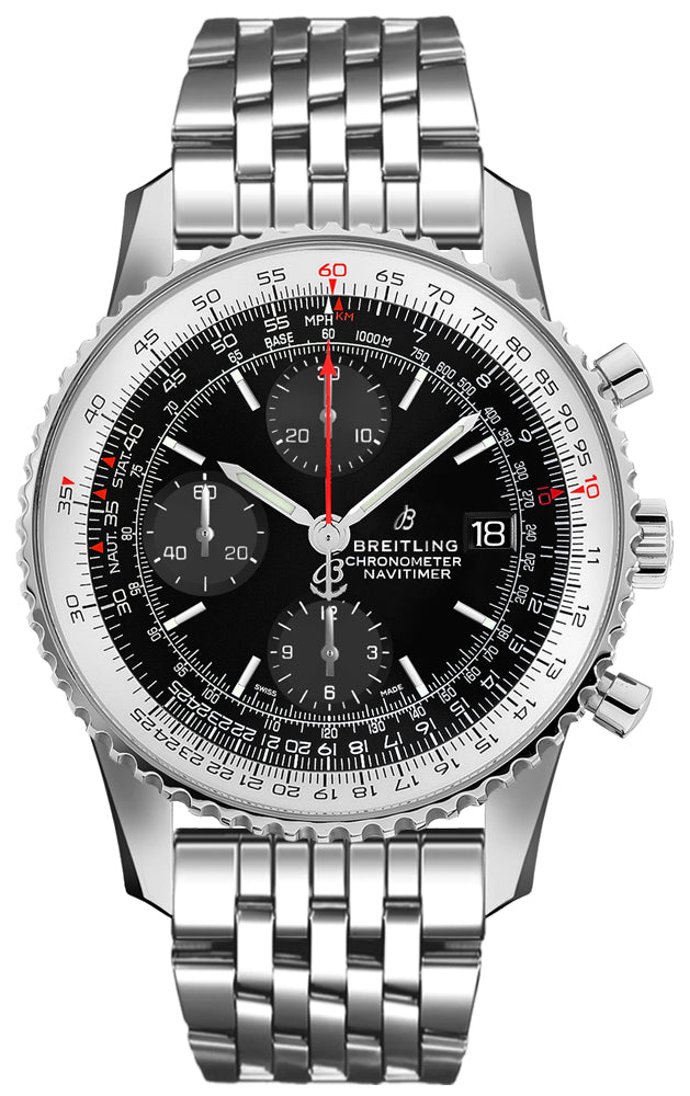 BREITLING Navitimer 1 Chronograph 41 Black Dial Steel Men'S Watch A13324121B1A1 1