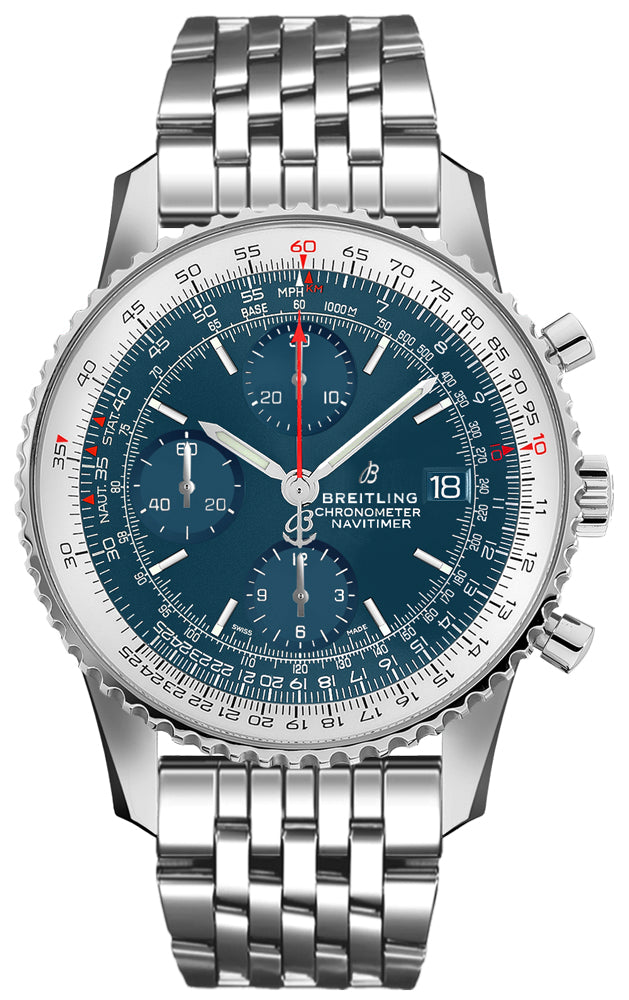 BREITLING Navitimer 1 Chronograph Blue Dial Steel Men'S Watch 41 A13324121C1A1 1