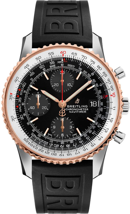 BREITLING Navitimer Chronograph 41 Steel & 18K Red Gold Men'S Watch U1332421/Bg73-153S 1