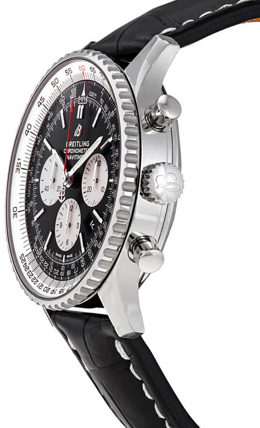 BREITLING Navitimer 1 Chronograph Black Dial Men'S Watch Ab0127211B1P2 2