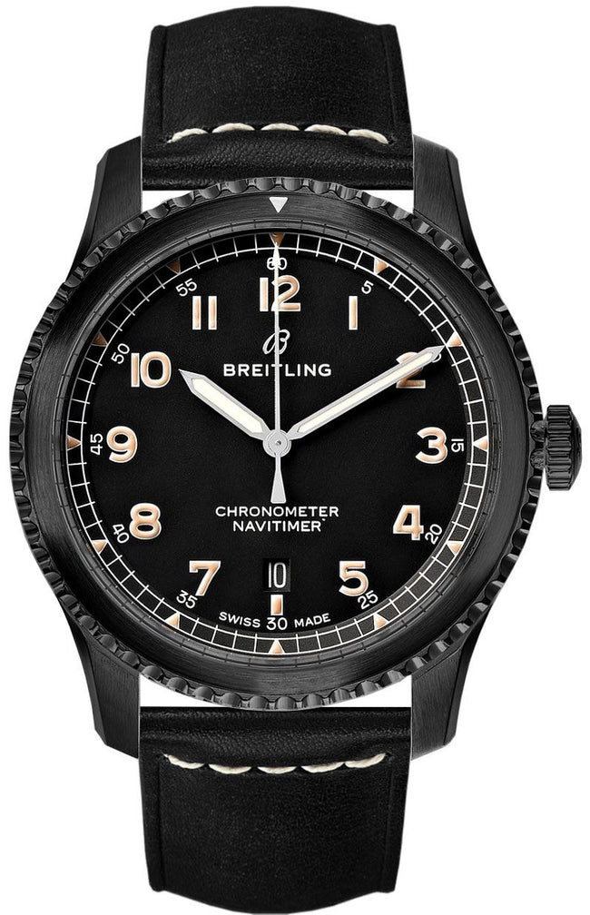 BREITLING Navitimer 8 Automatic 41 Black Steel Men'S Watch M1731410/Bg66-489X 1