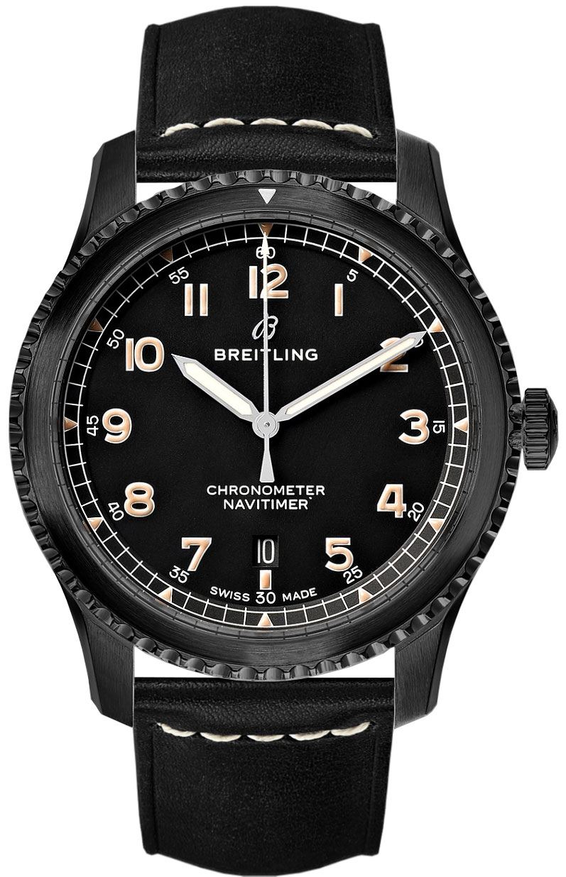 BREITLING Navitimer 8 Automatic 41 Black Steel Men'S Watch M1731410/Bg66-489X 1
