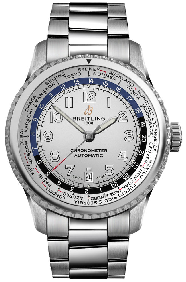 BREITLING Navitimer Aviator 8 B35 Automatic Unitime 43 Steel Men'S Watch Ab3521U01G1A1 1