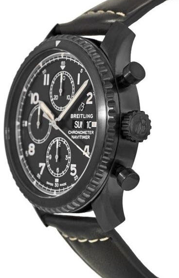 BREITLING Navitimer 8 Chronograph 43 Black Steel Men'S Watch M13314101B1X1 2