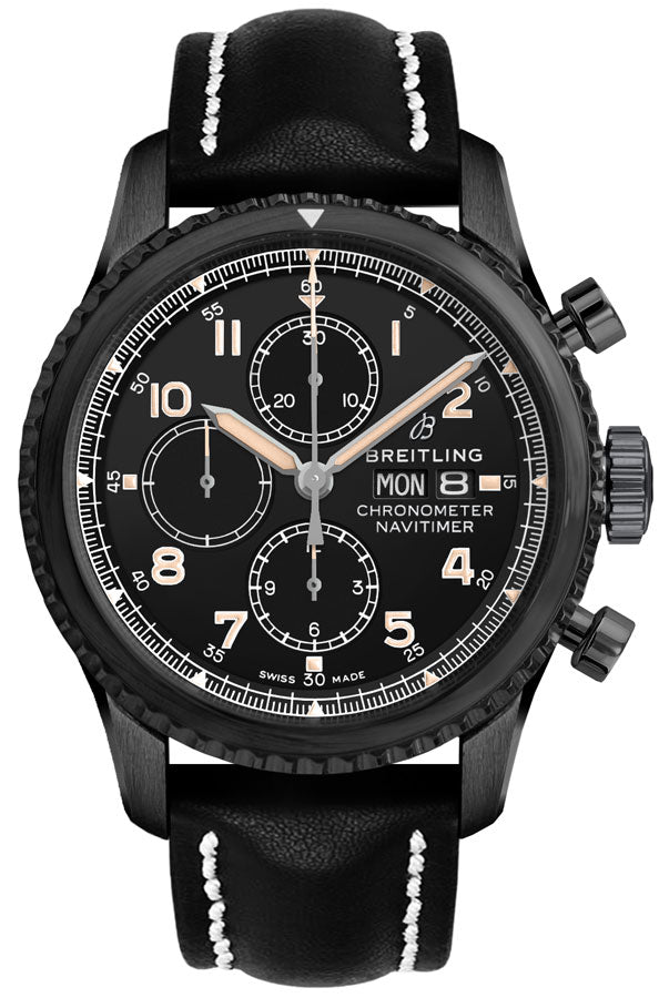 BREITLING Navitimer 8 Chronograph Black Steel Men'S Watch M1331410-Bg67-497X 1