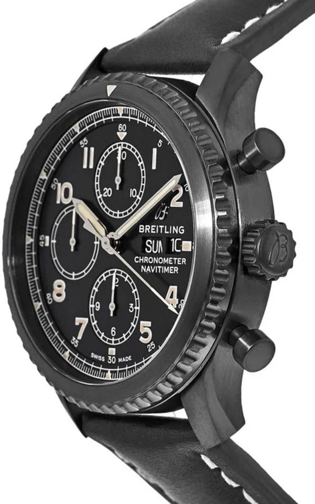 BREITLING Navitimer 8 Chronograph Black Steel Men'S Watch M1331410-Bg67-497X 2