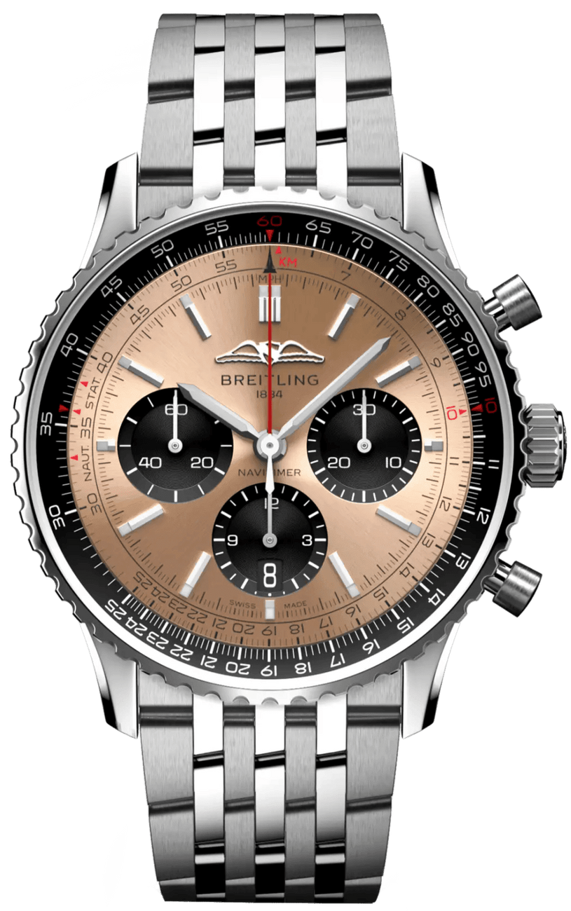 BREITLING Navitimer Chronograph Stainless Steel Men'S Watch Ab0138241K1A1 1