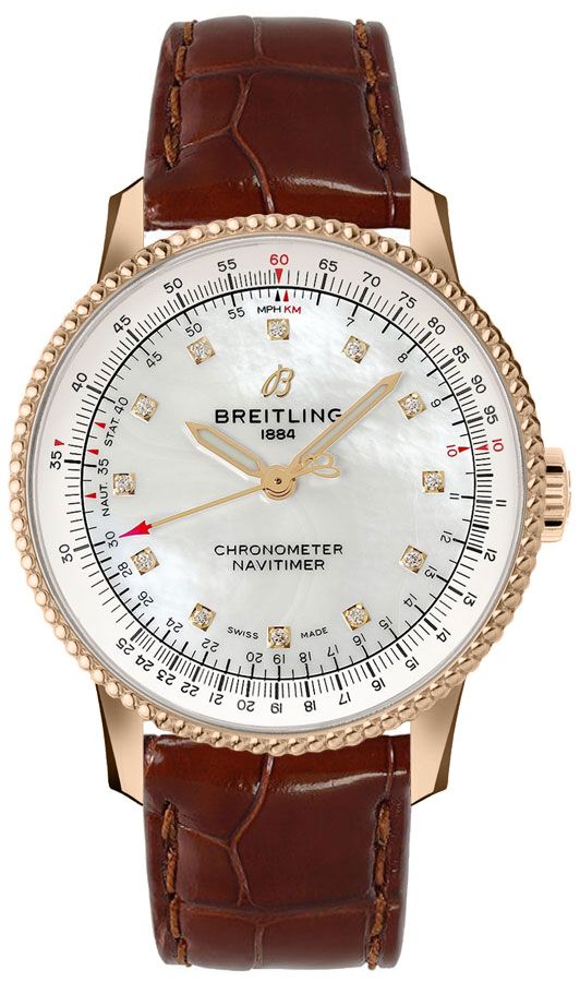 BREITLING Navitimer Automatic 35 Rose Gold Women'S Watch R17395211A1P1 1