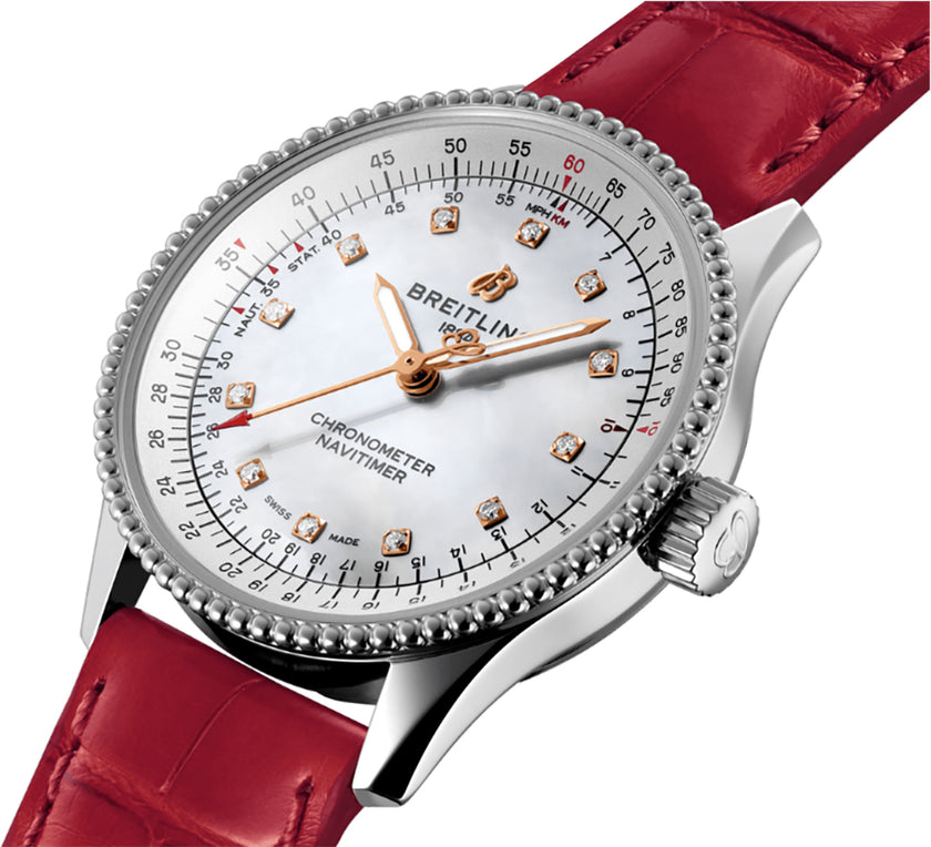 BREITLING Navitimer Automatic 35 Stainless Steel Women'S Watch A17395211A1P6 2