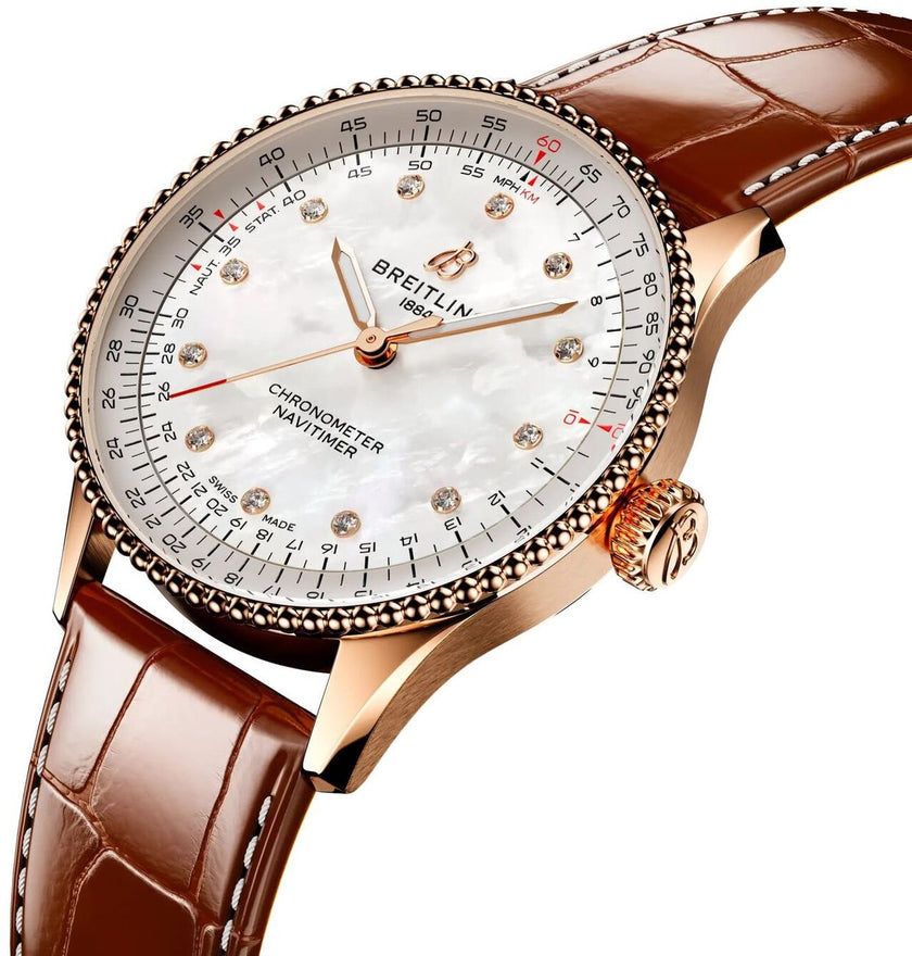BREITLING Navitimer Automatic 36 Rose Gold Watch R17327211A1P1 2