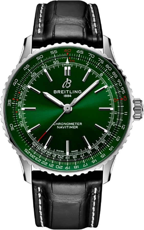 BREITLING Navitimer Automatic 41 Green Dial Steel Men'S Watch A17329371L1P1 1