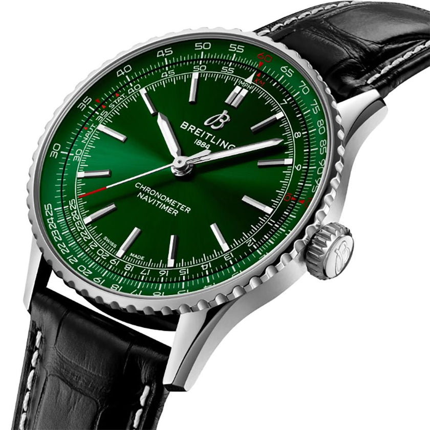 BREITLING Navitimer Automatic 41 Green Dial Steel Men'S Watch A17329371L1P1 2