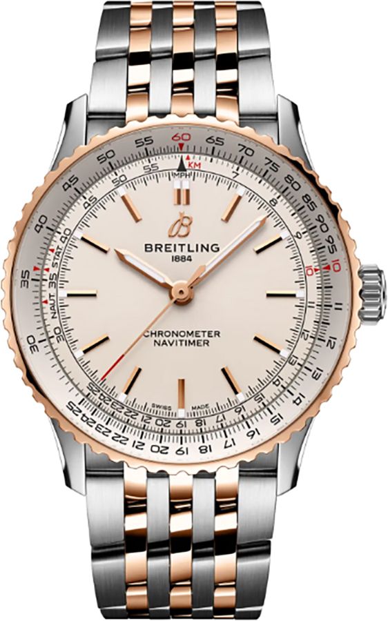 BREITLING Navitimer Automatic 41 Steel & Rose Gold Men'S Watch U17329F41G1U1 1