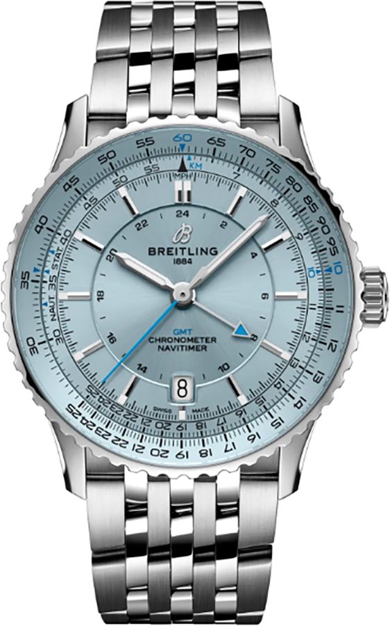 BREITLING Navitimer Automatic Gmt 41 Blue Dial Steel Men'S Watch A32310171C1A1 1