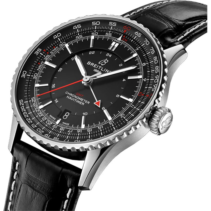 BREITLING Navitimer Automatic Gmt 41 Black Dial Men'S Watch A32310251B1P2 2