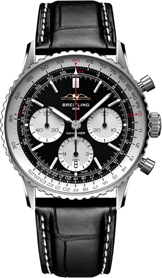 BREITLING Navitimer B01 Chronograph 41 Black Dial Men'S Watch Ab0139211B1P1 1