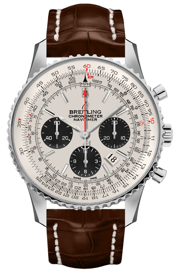 BREITLING Navitimer 1 B01 Chronograph 43 Men'S Watch Ab0121211G1P2 1