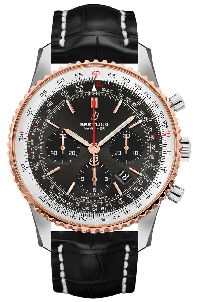 BREITLING Navitimer B01 Chronograph 43 Luxury Men'S Watch Ub0121211F1P2 1
