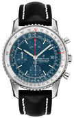 BREITLING Navitimer Chronograph 41 Blue Dial Black Leather Men'S Watch A13324121C1X2 1