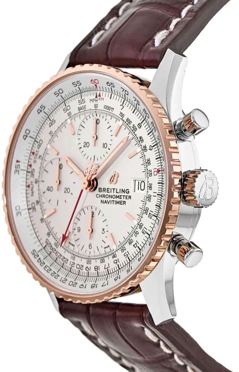 BREITLING Navitimer Chronograph 41 Steel & Gold Watch U13324211G1P1 2