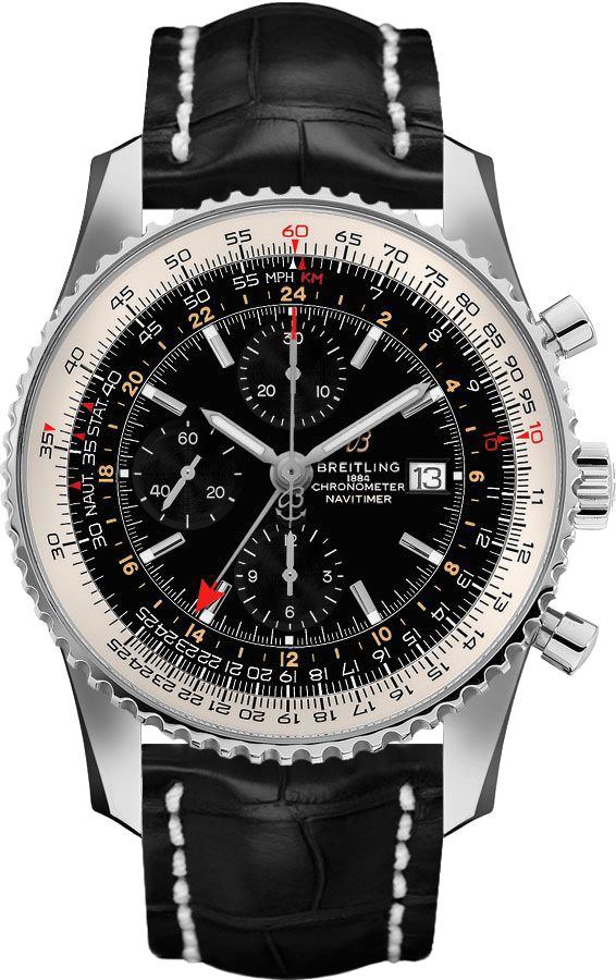 BREITLING Navitimer Chronograph Black Dial Men'S Watch A24322121B2P2 1