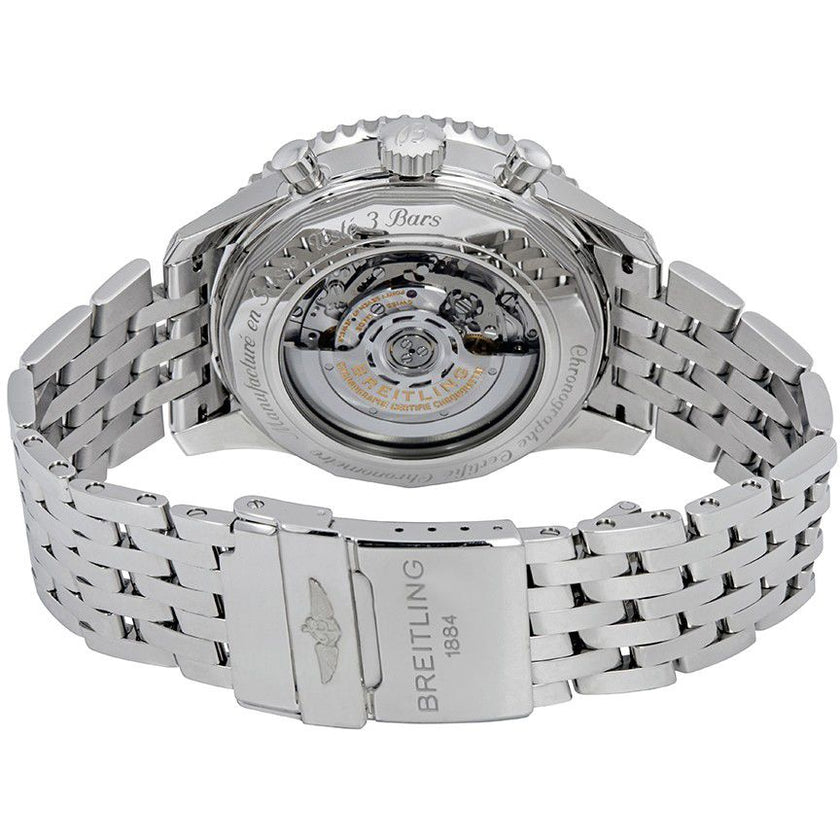 BREITLING Navitimer Gmt Silver Dial Chronograph Men'S Watch Ab0441211G1A1 2