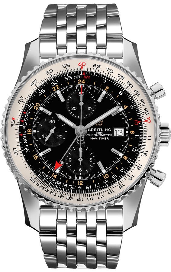 BREITLING Navitimer Gmt Black Dial Men'S Watch A24322121B2A1 1