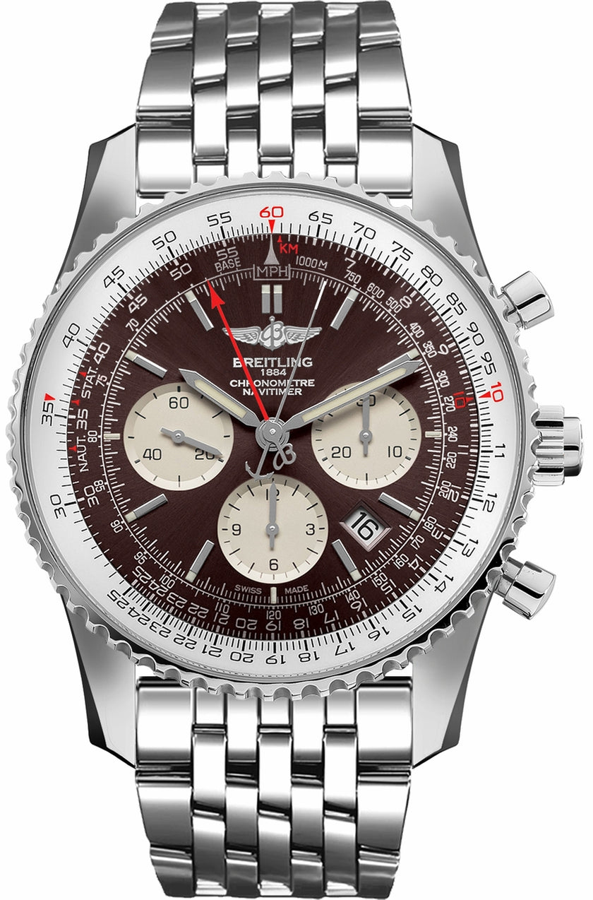 BREITLING Navitimer 01 B03 Chronograph Rattrapante 45 Ab0310211Q1A1 1