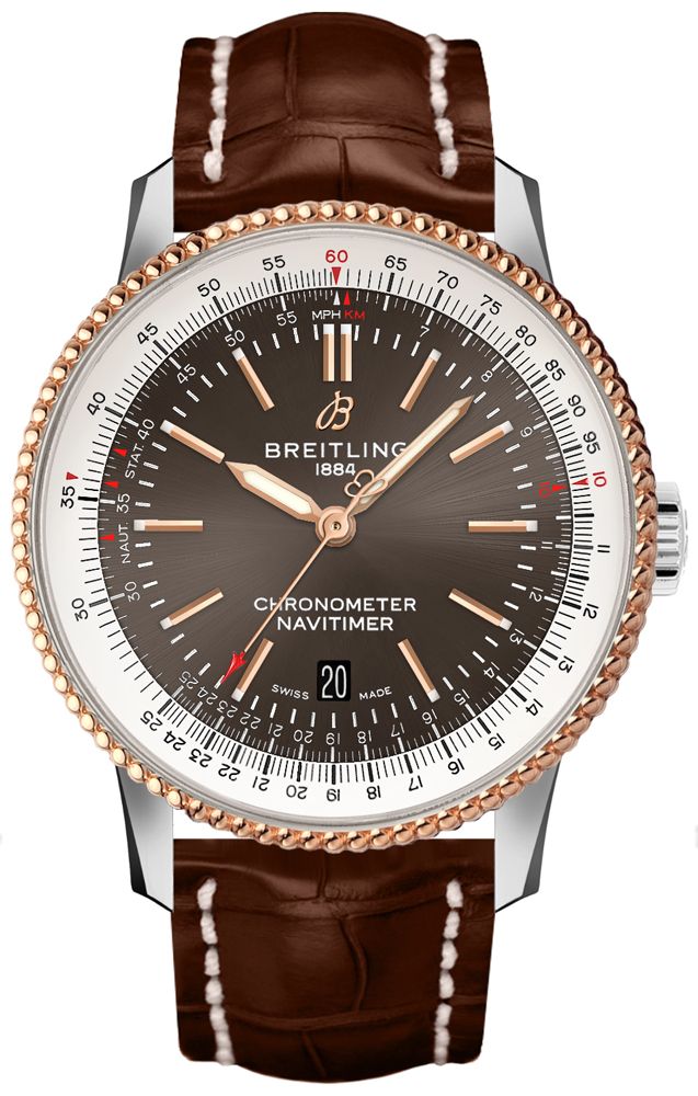 BREITLING Navitimer Rose Gold Bezel Men'S Watch U173265A1M1P1 1
