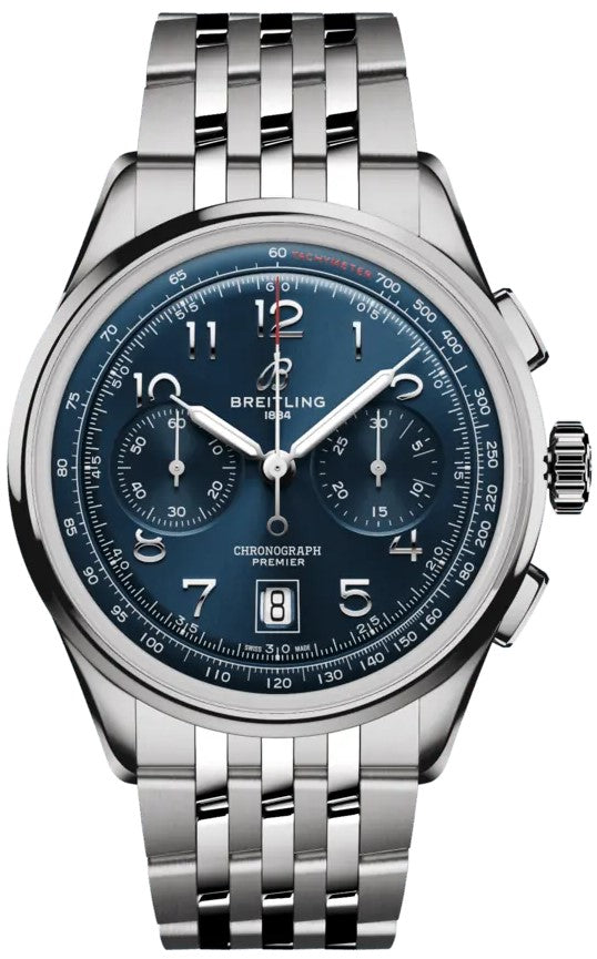 BREITLING Premier B01 Chronograph 42 Blue Dial Men'S Watch Ab0145171C1A1 1