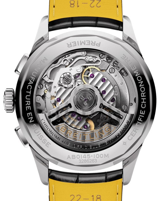 BREITLING Premier B01 Chronograph 42 Black Dial Men'S Watch Ab0145221B1P1 2