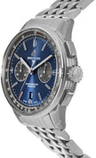 BREITLING Premier B01 Chronograph 42 Blue Dial Steel Men'S Watch Ab0118A61C1A1 2