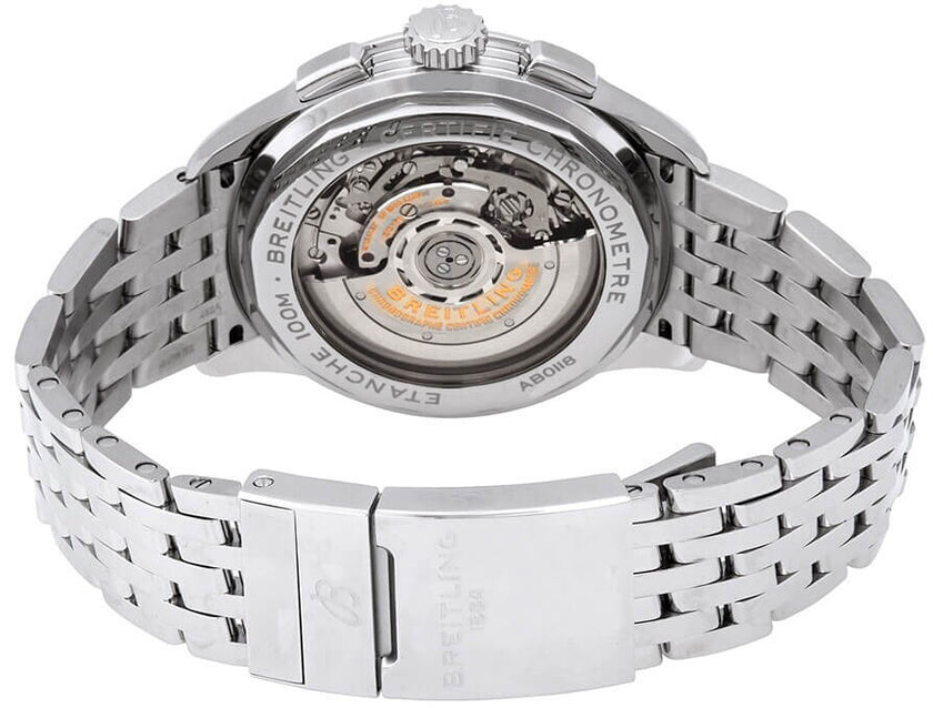 BREITLING Premier B01 Chronograph 42 Blue Dial Steel Men'S Watch Ab0118A61C1A1 3