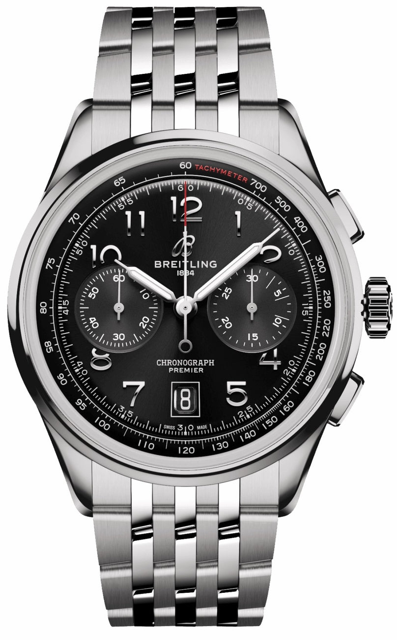 BREITLING Premier B01 Chronograph 42 Steel Men'S Watch Ab0145221B1A1 1