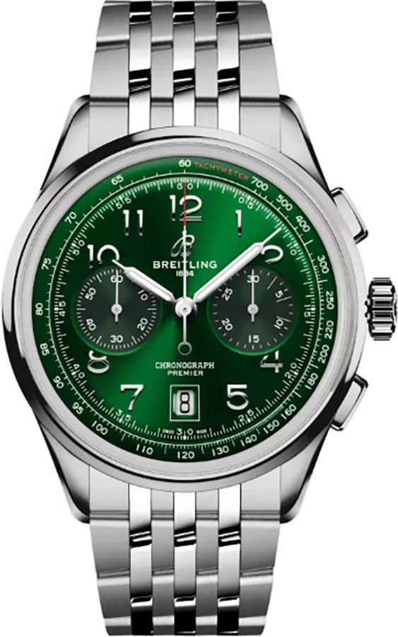 BREITLING Premier B01 Chronograph 42 Steel Men'S Watch Ab0145371L1A1 1