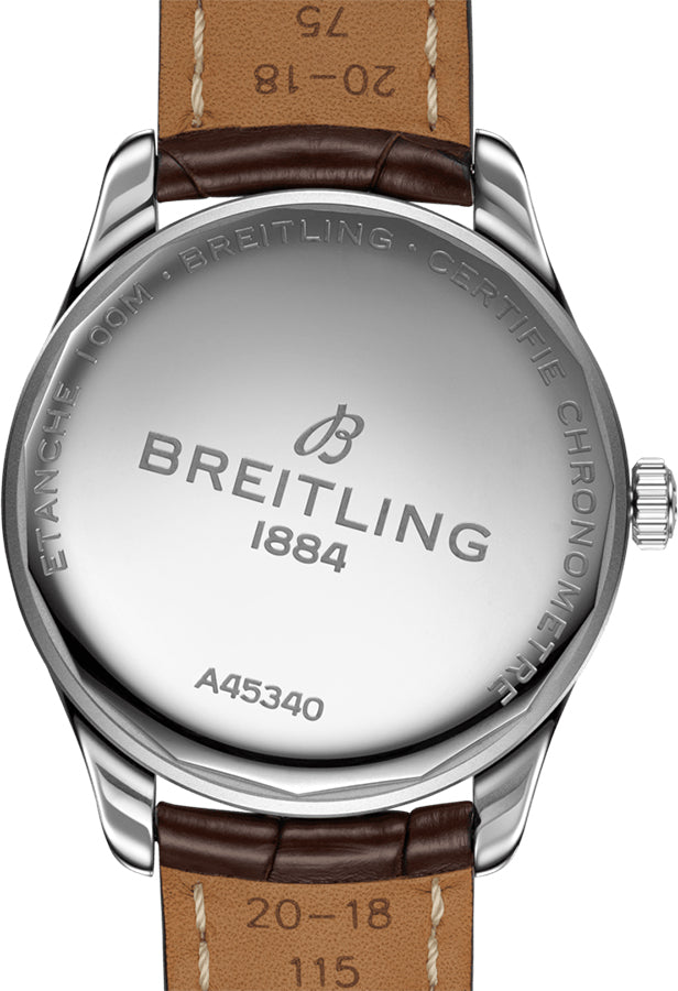 BREITLING Premier Day Date Silver Dial Men'S Watch A45340211G1P2 3