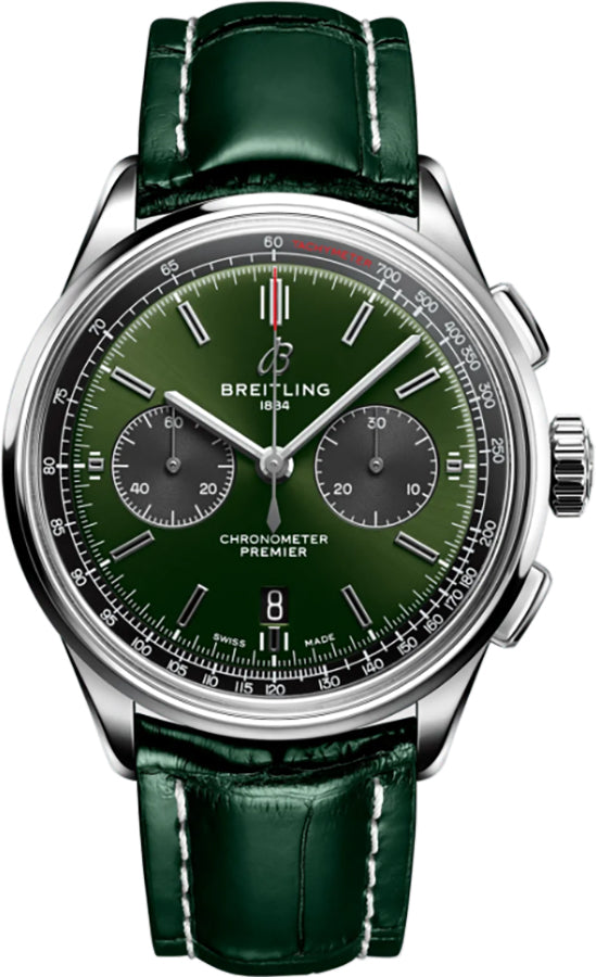 BREITLING Premier B01 Chronograph 42 Steel Men'S Watch Ab0118221L1P2 1
