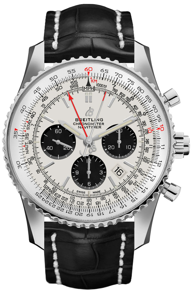 BREITLING Navitimer B03 Chronograph Rattrapante 45 Watch Ab0310211G1P2 1
