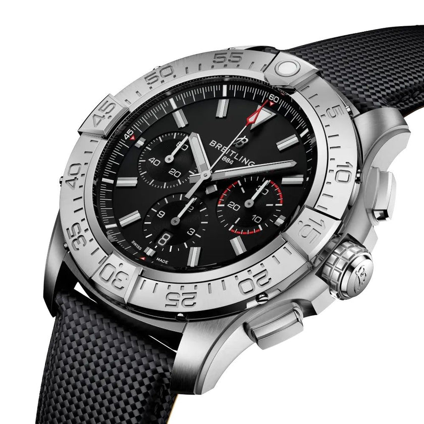 BREITLING Super Avenger B01 Chronograph 46 Black Dial Men'S Watch Eb0148101B1X1 2
