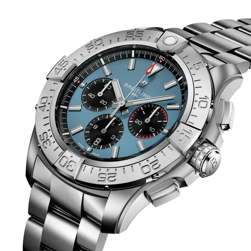 BREITLING Super Avenger B01 Chronograph 46 Blue Dial Men'S Watch Eb0148101C1E1 2