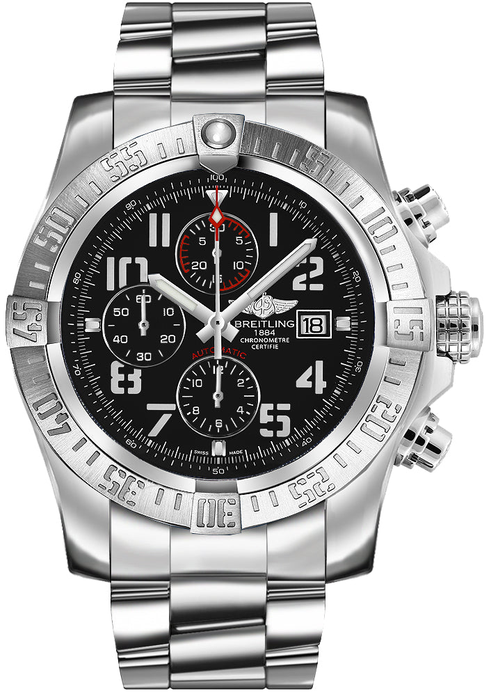 BREITLING Super Avenger Ii Steel Volcano Black A13371111B2A1 1
