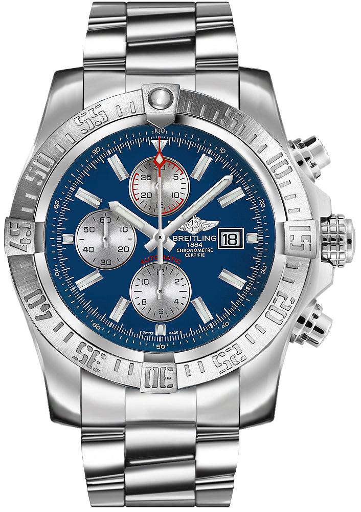 BREITLING Super Avenger Ii Blue Dial Men'S Watch A13371111C1A1 1