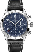 BREITLING Super Avi B04 Blue Dial Steel Men'S Watch Ab04451A1C1X1 1