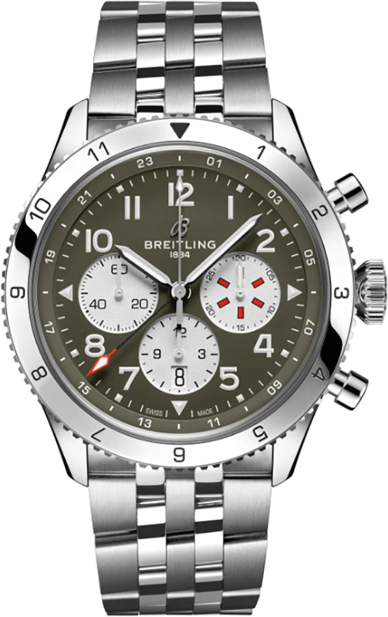 BREITLING Super Avi Curtiss Warhawk Steel Men'S Watch Ab04452A1L1A1 1