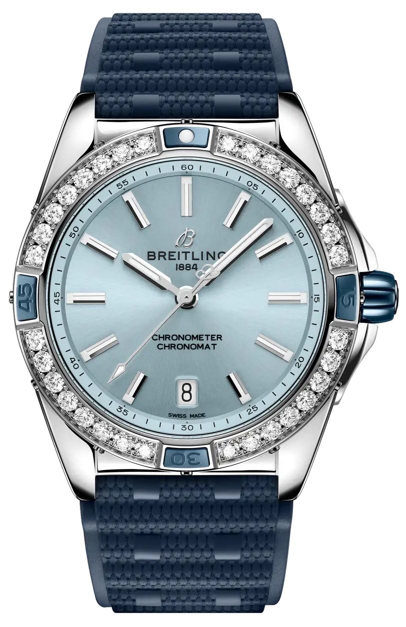 BREITLING Super Chronomat 38 Diamond Bezel Women'S Watch A17356531C1S1 1