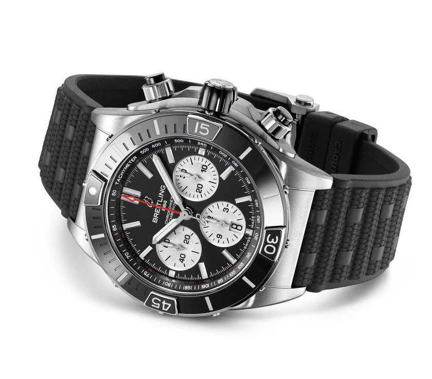 BREITLING Super Chronomat B01 44 Black Dial Men'S Watch Ab0136251B1S1 2