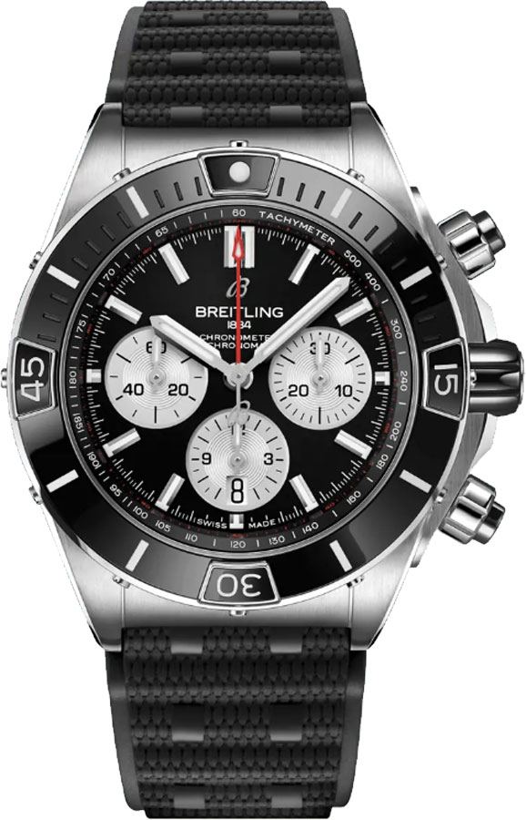 BREITLING Super Chronomat B01 44 Black Dial Men'S Watch Ab0136251B1S1 1